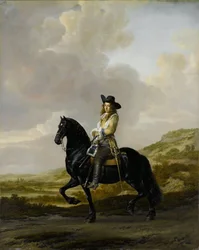 Pieter Schout te paard, 1660