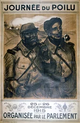 Journée du Poilu 25 et 26 Décembre 1915, Franse Eerste Wereldoorlog poster, 1915