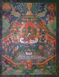 Thangka met Groene Tara