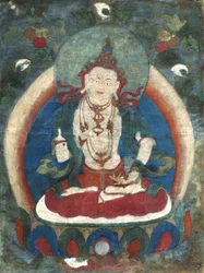 Vajrasattva, begin 19e eeuw