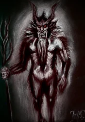 Krampus, een wezen uit de volksverhalen