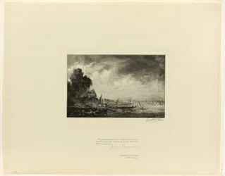 Waterloo Brug (een schets), uit Oude Engelse Meesters