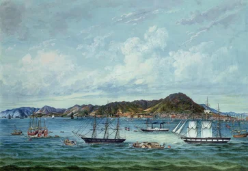 Uitzicht op Hong Kong, c.1860