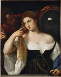 Vrouw met spiegel