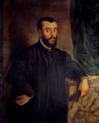 Portret van Andre Vesale, anatoom en arts van Karel V