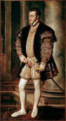 Portret van Filips II, zoon van Karel V