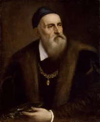 Zelfportret door Titiaan (1488-1576)
