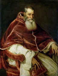 Portret van Paus Paulus III, 1543