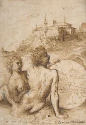 Twee saters in een landschap, ca. 1505-1510