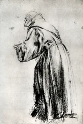 Studie voor de St Bernardino in het Votiefbeeld van Doge Gritti, ca. 1535, 1937