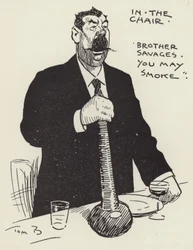 In de stoel, Broeder Savages, u mag roken