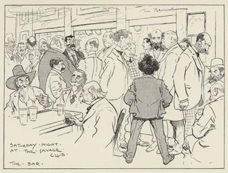 Zaterdagavond in de Savage Club, De Bar