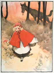 Scène uit Roodkapje, 1900