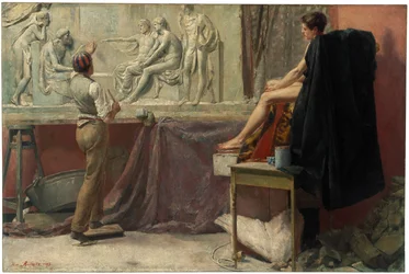 Het atelier van de beeldhouwer