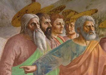 Jezus, de heilige Petrus en de tollenaar