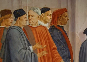 Speculanten kijken naar de wonderbaarlijke wederopstanding van de zoon van Theophil, prefect van Antiochia