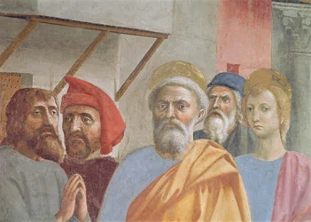 Sint-Pieter geneest met zijn schaduw: detail van Sint-Pieter, ca. 1427