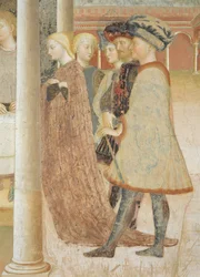 Levenscyclus van Johannes de Doper: Het banket van Herodes en Herodias ontvangt het hoofd van Johannes de Doper