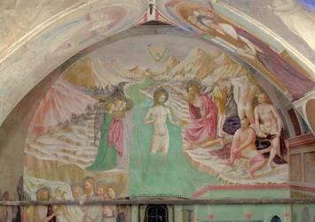 De Doop van Christus, uit de Cyclus van het Leven van St. Johannes de Doper