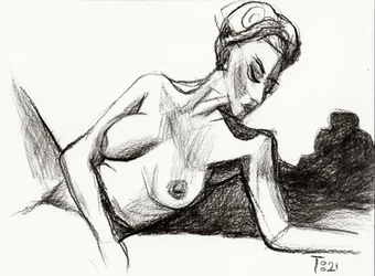 Sensuele naaktschets
