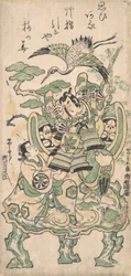 Ichimura Manzo als Yatsushi Goro en Segawa Kikujiro als Yatsushi Shosho, ca. 1745