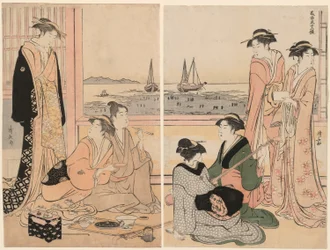 De vierde maand, uit de serie "Twaalf maanden in het zuiden (Minami juni ko)"