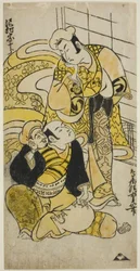 De acteur Sawamura Sojuro I als Soga no Juro
