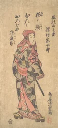 De Tweede Sawamura Sojuro in de Rol van Ume no Yoshibei, 2e maand, 1763