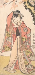 Acteur Sakakiyama Sangoro II als Michinaga