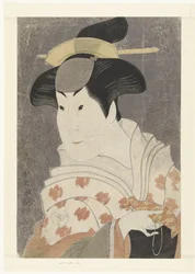 Busteportret van Iwai Hanshiro IV