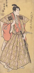 Ichikawa Danjuro VI als Funa Bansaku, zoon van Fuwa Banzayemon, 1794-95