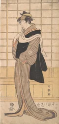 Osagawa Tsuneyo II als de kapper O-Roku, 1794-95