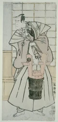 De Actoe Ichikawa Komazo llI als Nitta Yoshisada, in werkelijkheid Oyamada Taro Takaie (Sandai-me Ichikawa Komazo no Nitta Yoshisada, jitsuwa Oyamada Taro Takaie)