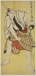 De acteur Ichikawa Tomiemon als Inokuma Monbei