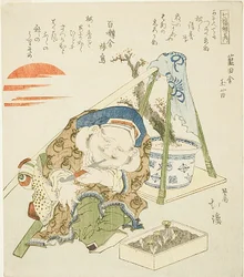 Daikoku, uit de serie "Zeven Goden van Geluk (Shichi fuku jin no uchi)".