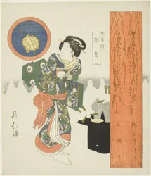 Wilgeneiland (Yanagishima), uit de serie "Een Serie Wilgen (Yanagi bantsuzuki)"