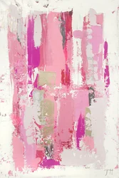 Roze-gouden abstracte penseelstreken