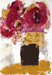 Levendige gouden bloemen