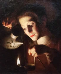 Meisje met een lantaarn