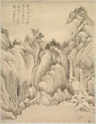 Waterval en rotsen