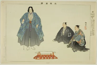 Cho (Ryo?), uit de serie "Afbeeldingen van No-uitvoeringen (Nogaku Zue)"