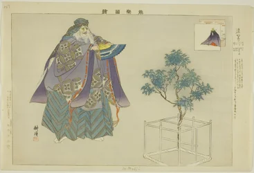 Domyoji, uit de serie "Afbeeldingen van No Voorstellingen (Nogaku Zue)"