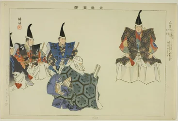Kiso, uit de serie "Afbeeldingen van No-voorstellingen (Nogaku Zue)"