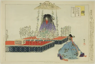 Makua Jido (Kikujido), uit de serie "Afbeeldingen van No-uitvoeringen (Nogaku Zue)"