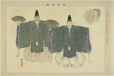 Nimin Okina, uit de serie "Afbeeldingen van No-voorstellingen (Nogaku Zue)"