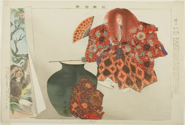 Shojo, uit de serie "Prenten van No-voorstellingen (Nogaku Zue)"