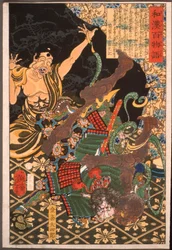 Toki Daishirō vechtend tegen de demon