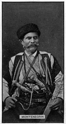 Een Montenegrijnse man, uit een laat 19e-eeuwse foto