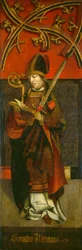 De heilige Alcuin, ca.1500-1525 (olieverf op paneel)