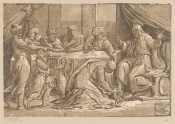 Christus gezalfd door Maria Magdalena